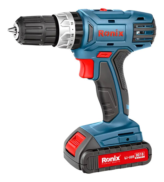 Taladro Atornillador Inalámbrico Prof Ronix 8018 2 Baterías