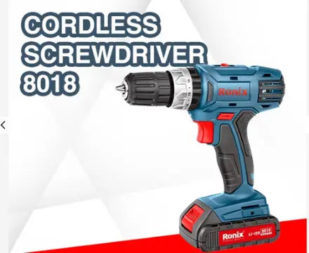 Taladro Atornillador Inalámbrico Prof Ronix 8018 2 Baterías